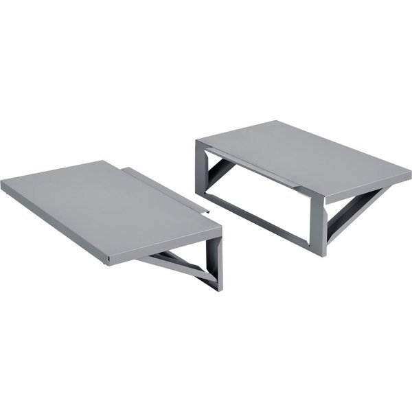 Side Shelf Kit For  Computer Cabinet, Dark Gray, Set Of 2, Global Industrial, Mfr#: 237368DG